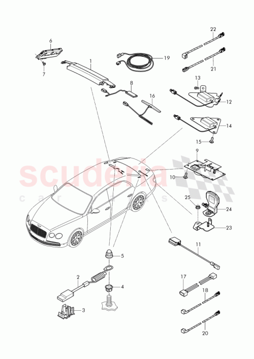 Part Diagram for Bentley 4W0 035 525
