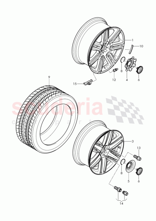 Part Diagram for Bentley 3W0 601 025 FF