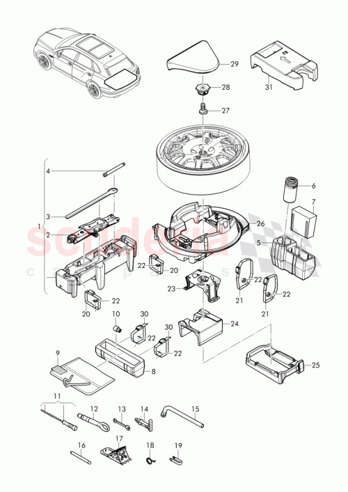Part Diagram for Bentley 4M0 713 201 A