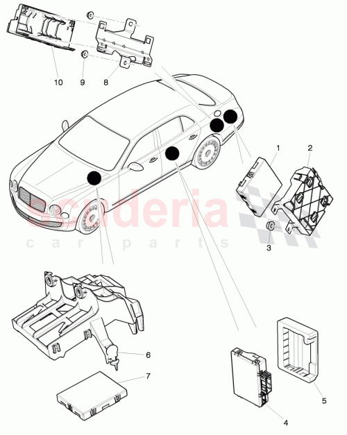 Part Diagram for Bentley 4G8 907 468 H