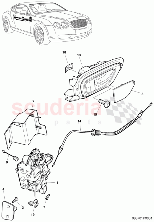 Part Diagram for Bentley 3D1837016AH