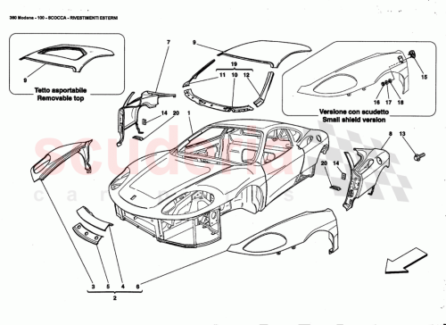 Part Diagram for Ferrari 65313711