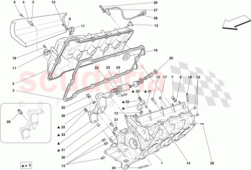 Part Diagram for Ferrari 11087376