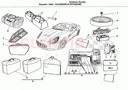 Part Diagram for Ferrari 82109600