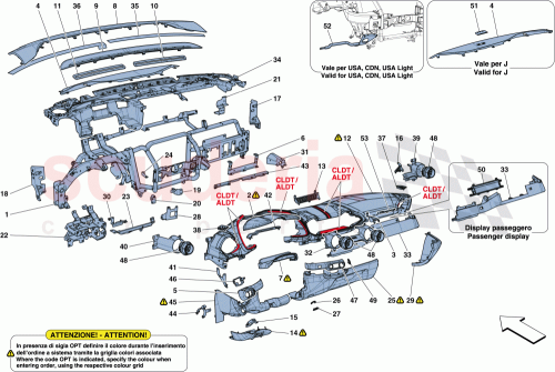 Part Diagram for Ferrari 89076300