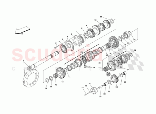 Part Diagram for Ferrari 185045