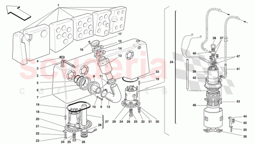 Part Diagram for Ferrari 168221