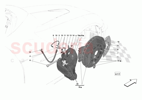 Part Diagram for Ferrari 55002921