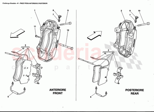 Part Diagram for Ferrari 243574