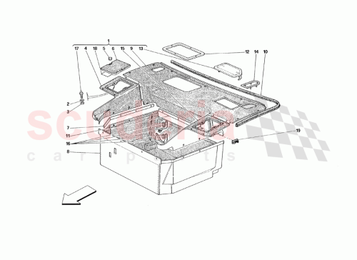 Part Diagram for Ferrari 62989300