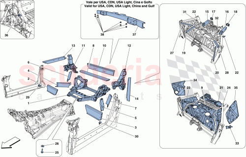 Part Diagram for Ferrari 13046214