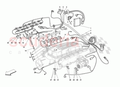 Part Diagram for Ferrari 174954