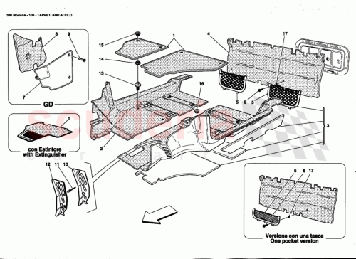 Part Diagram for Ferrari 65524100
