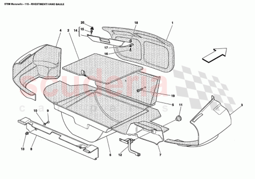 Part Diagram for Ferrari 64576700