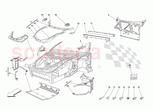 Part Diagram for Ferrari 65151200