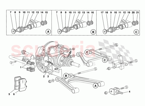Part Diagram for Ferrari 153180