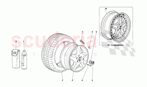 Part Diagram for Ferrari 172654