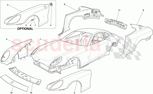 Part Diagram for Ferrari 66993111
