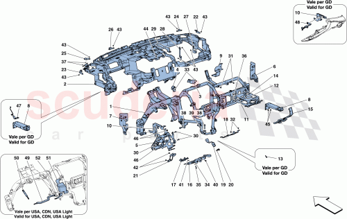 Part Diagram for Ferrari 89376300