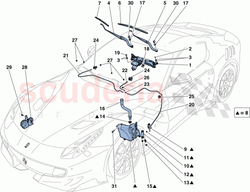 Part Diagram for Ferrari 10791011