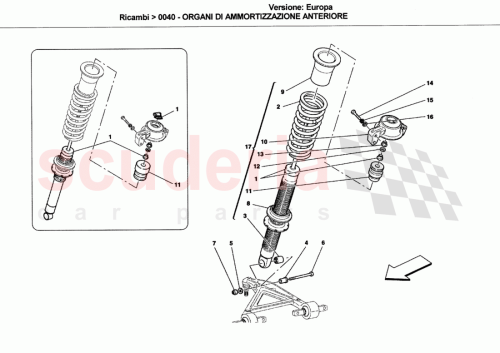Part Diagram for Ferrari 247207