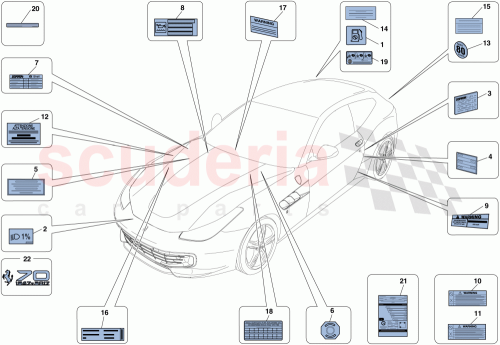 Part Diagram for Ferrari 946231