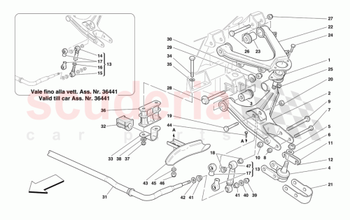 Part Diagram for Ferrari 174559