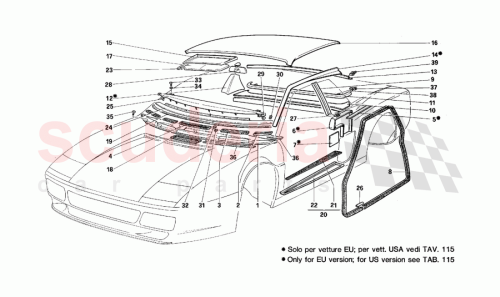 Part Diagram for Ferrari 62781300