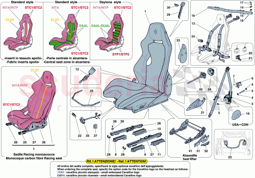 Part Diagram for Ferrari 85159800