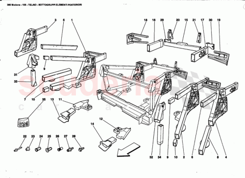 Part Diagram for Ferrari 66292200