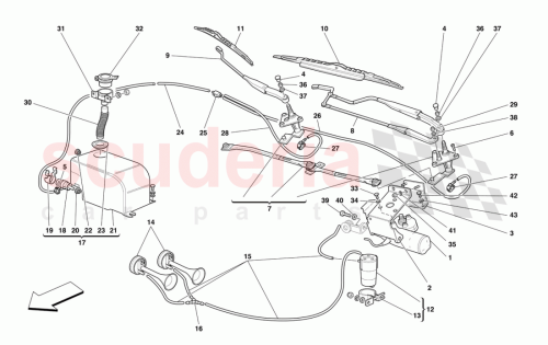 Part Diagram for Ferrari 65206400