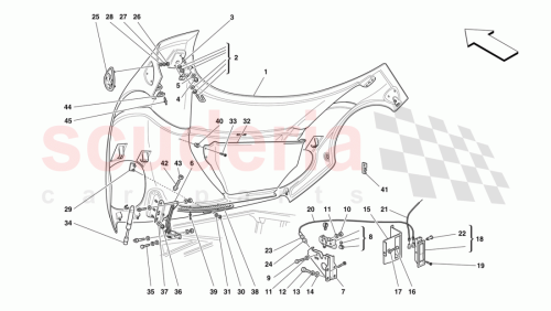 Part Diagram for Ferrari 64196900