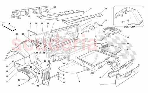 Part Diagram for Ferrari 66382300