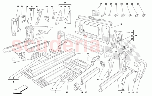 Part Diagram for Ferrari 181004