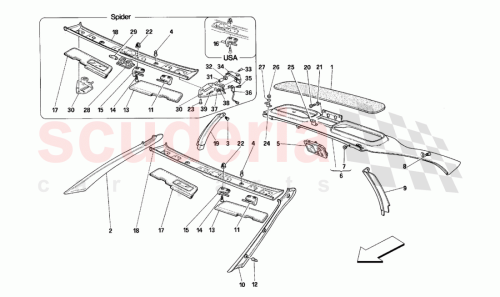 Part Diagram for Ferrari 155303