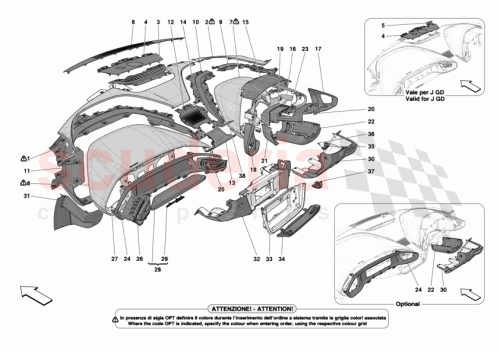 Part Diagram for Ferrari 014303124