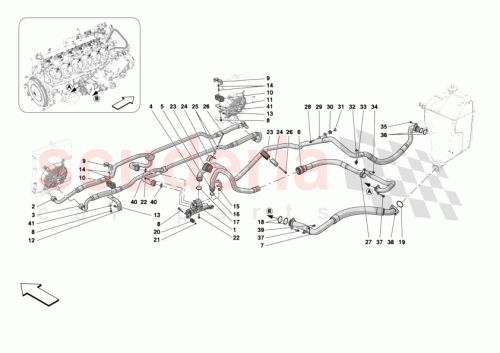 Part Diagram for Ferrari 014040611