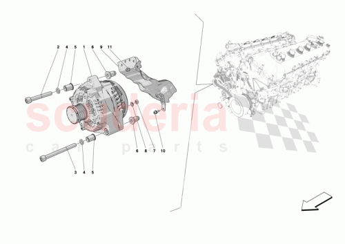 Part Diagram for Ferrari 014308724