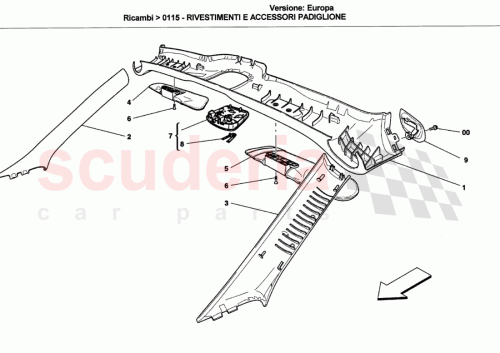 Part Diagram for Ferrari 820656