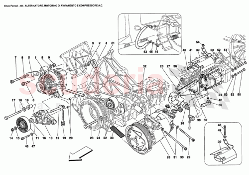 Part Diagram for Ferrari 16044624