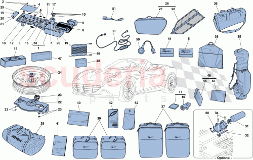 Part Diagram for Ferrari 225020