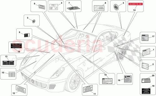 Part Diagram for Ferrari 243025