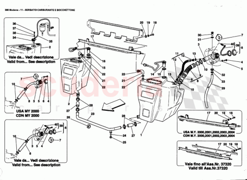Part Diagram for Ferrari 165398