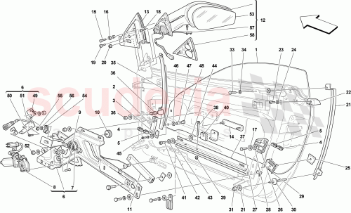 Part Diagram for Ferrari 80431500