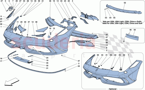 Part Diagram for Ferrari 14370171