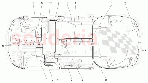 Part Diagram for Ferrari 153101