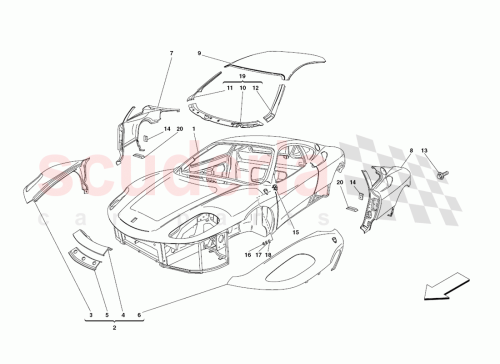 Part Diagram for Ferrari 12639901