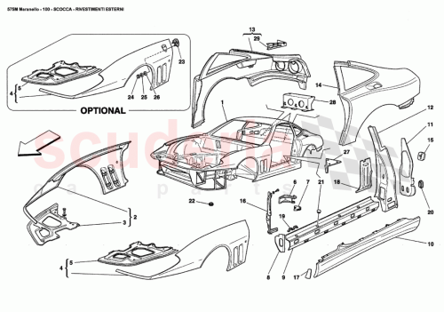 Part Diagram for Ferrari 66503800