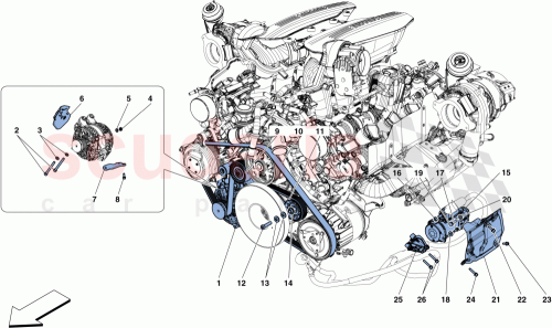 Part Diagram for Ferrari 291236