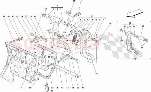 Part Diagram for Ferrari 214215
